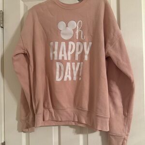 Bella Canvas Peach Disney inspired happy day Sweatshirt
